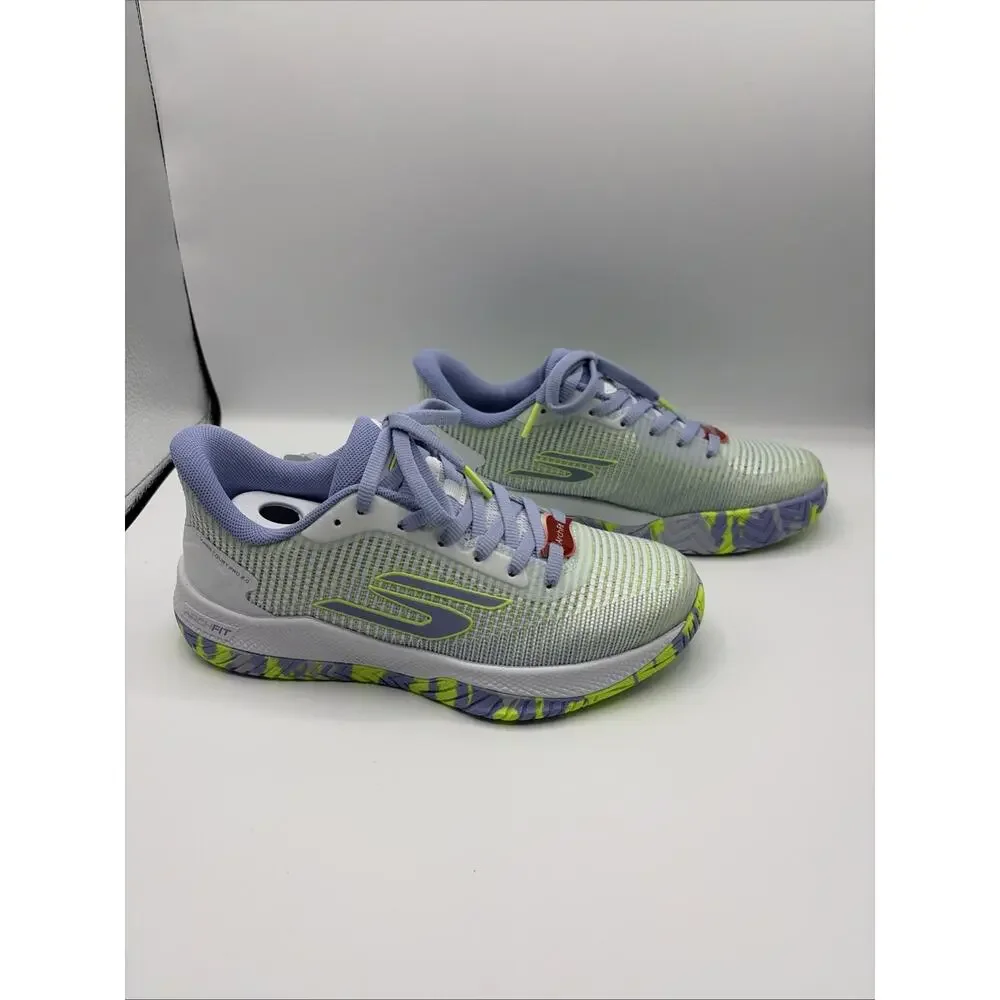 Women's Viper Court Pro 2.0 Pickleball WHITE / PERIWINKLE WIDE Sz US 5.5 RARE